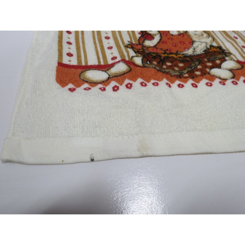 Lot of 3 Vintage Terry Kitchen Towels 1980s w/ Tags Mushroom, Chicken, Vegetable - Picture 13 of 16